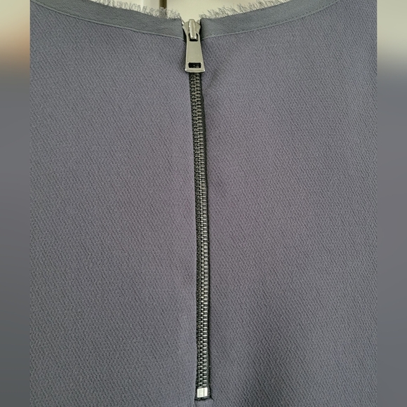 Vince Gray Slate Faux Wrapped Seamless Sleeveless Dress - Picture 4 of 6